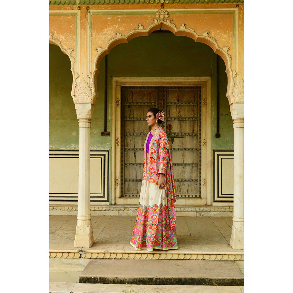 Swati Vijaivargie Nargis Embroidered Cape