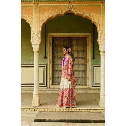 Swati Vijaivargie Nargis Embroidered Cape