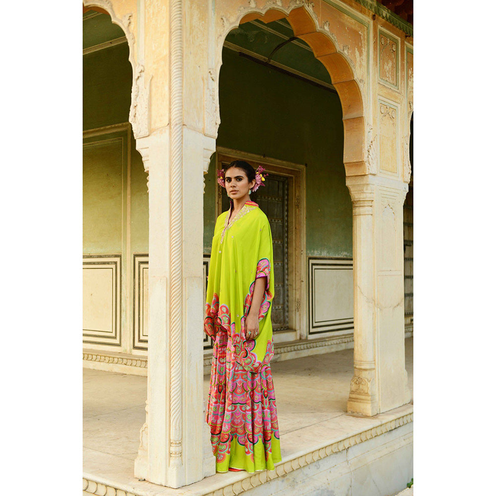 Swati Vijaivargie Pansy Square Poncho Tunic