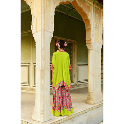 Swati Vijaivargie Pansy Square Poncho Tunic