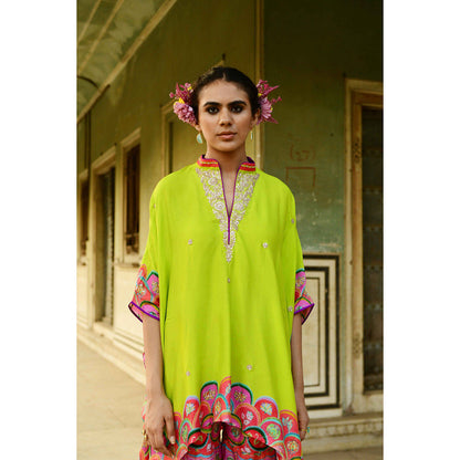 Swati Vijaivargie Pansy Square Poncho Tunic