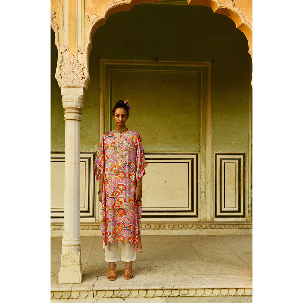 Swati Vijaivargie Chameli Kaftan Kurta & Pant (Set of 2)