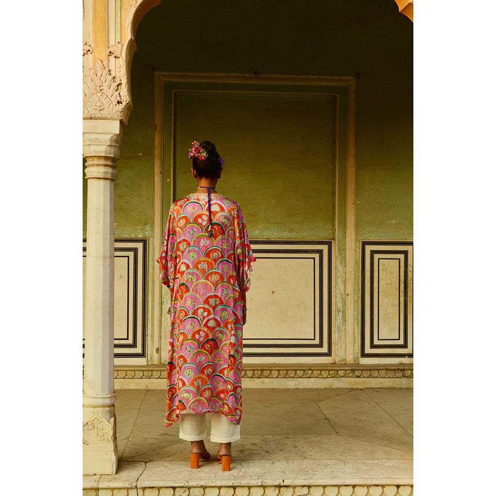 Swati Vijaivargie Chameli Kaftan Kurta & Pant (Set of 2)