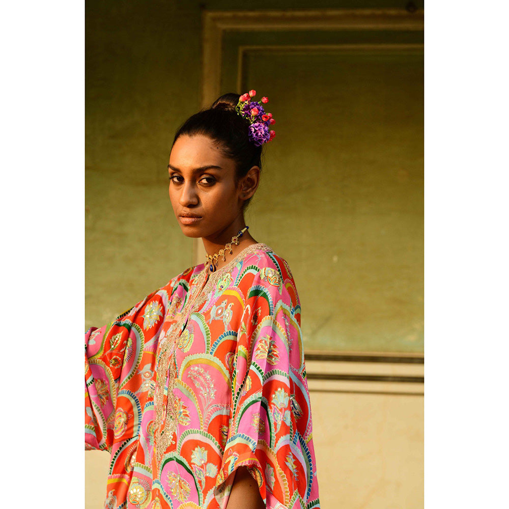 Swati Vijaivargie Chameli Kaftan Kurta & Pant (Set of 2)