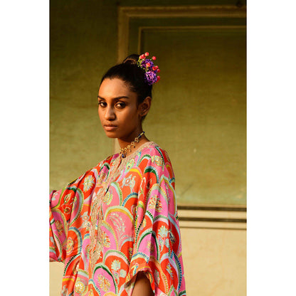 Swati Vijaivargie Chameli Kaftan Kurta & Pant (Set of 2)