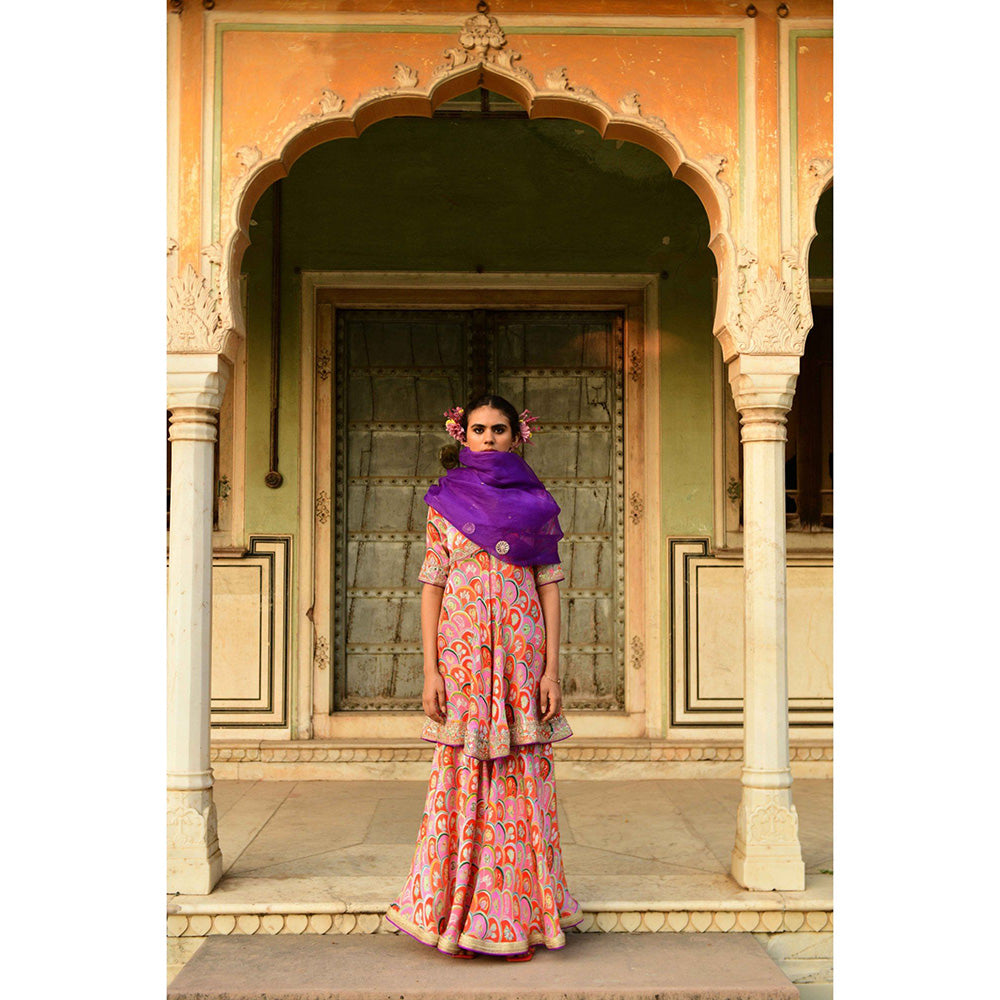 Swati Vijaivargie Raat Rani Kurta & Sharara with Dupatta (Set of 3)