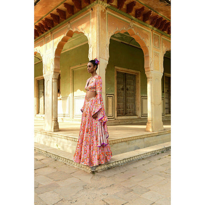 Swati Vijaivargie Gulbahar Crop Top & Skirt (Set of 2)