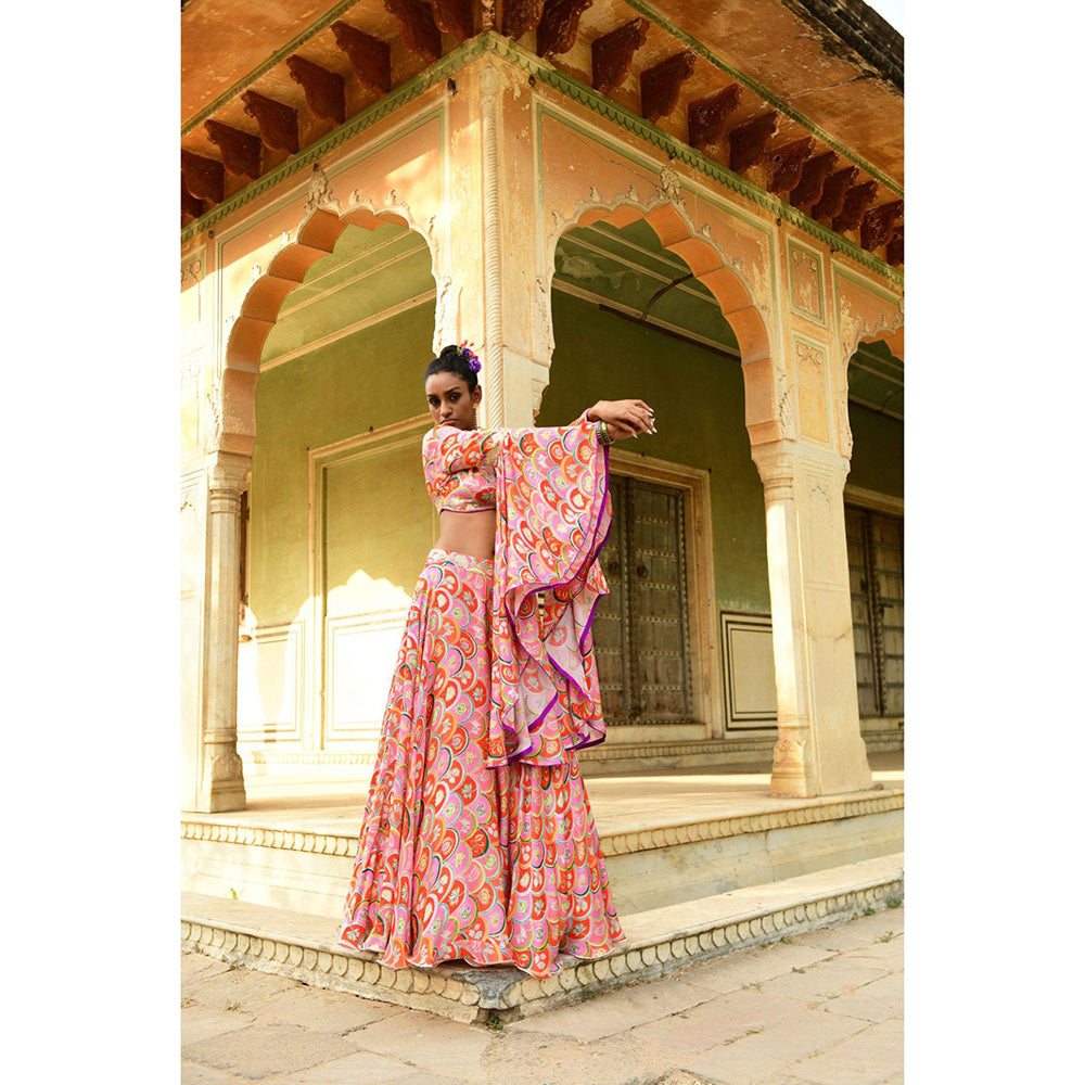 Swati Vijaivargie Gulbahar Crop Top & Skirt (Set of 2)