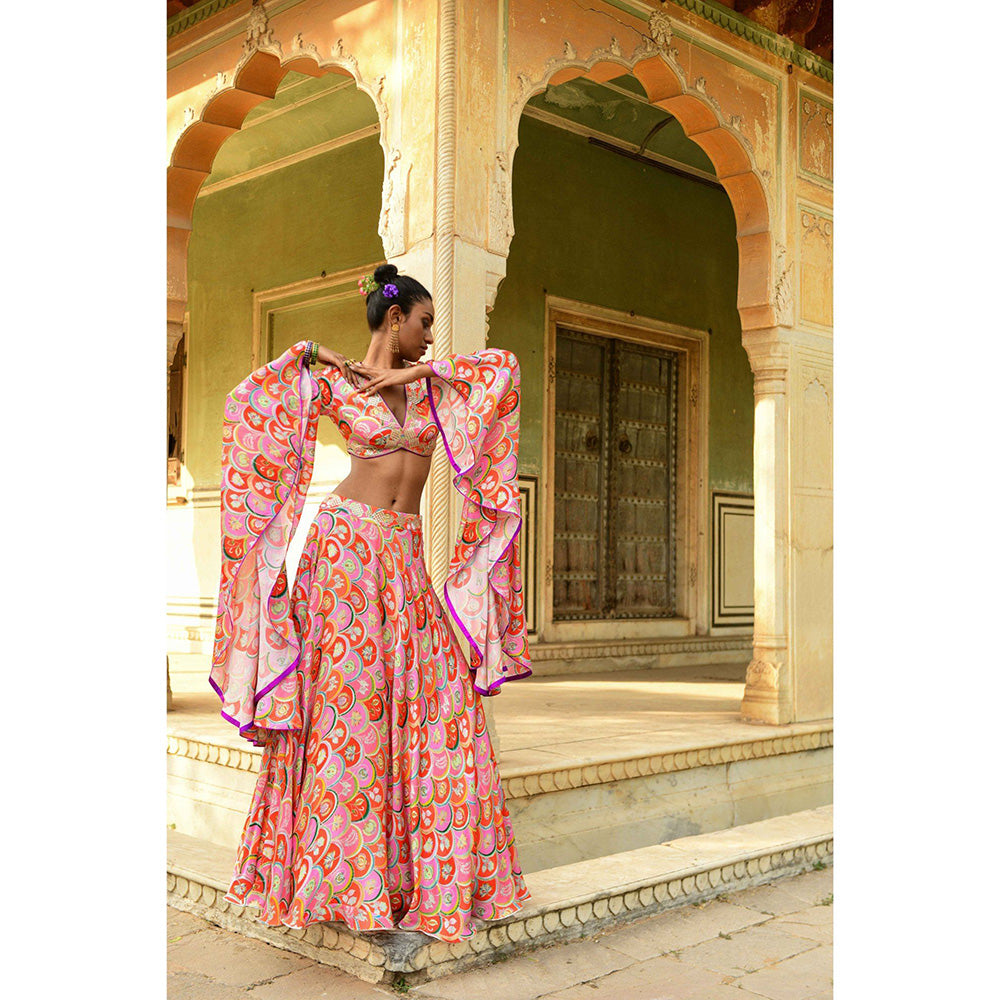 Swati Vijaivargie Gulbahar Crop Top & Skirt (Set of 2)