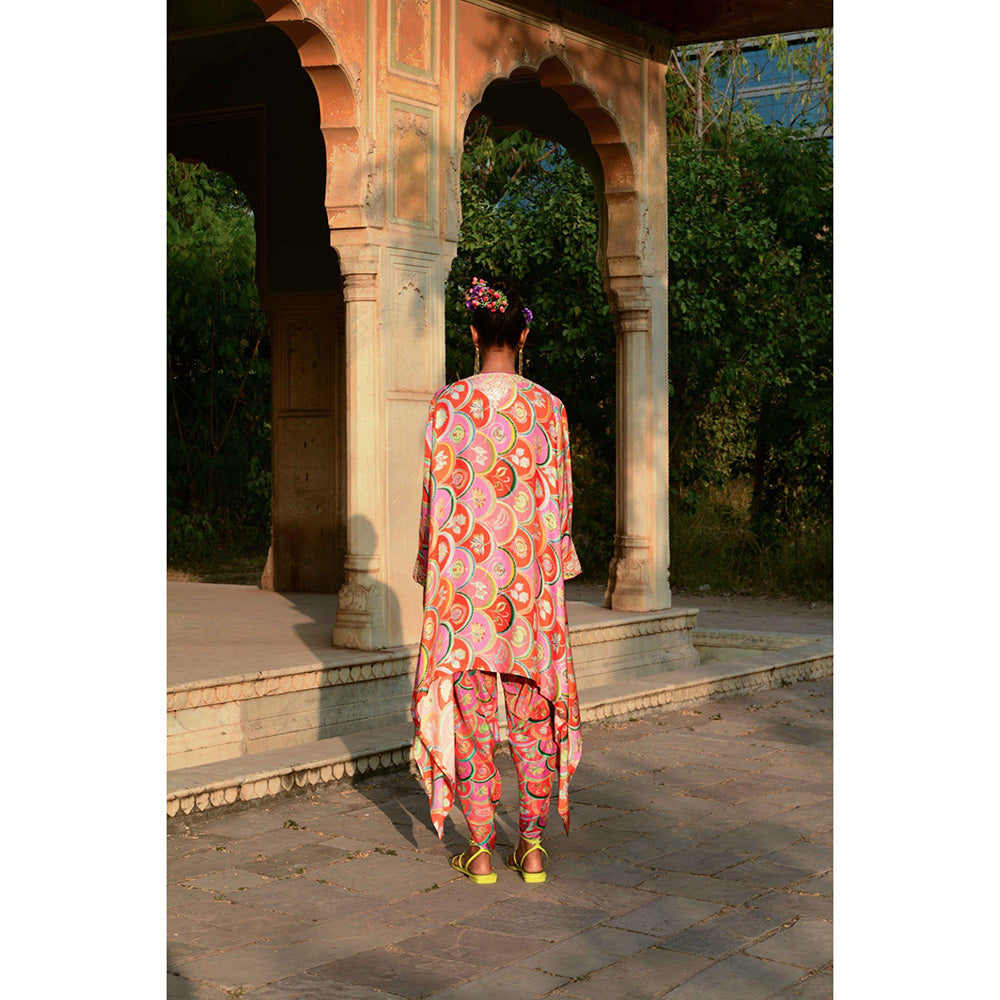 Swati Vijaivargie Nargis Cape & Palash Dhoti Pants with Camisole (Set of 3)