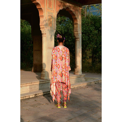 Swati Vijaivargie Nargis Cape & Palash Dhoti Pants with Camisole (Set of 3)