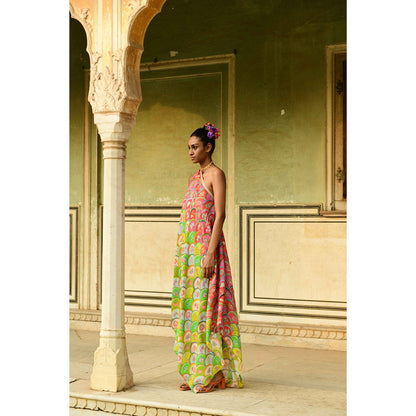 Swati Vijaivargie Kamini One-Shoulder Asymmetrical Dress