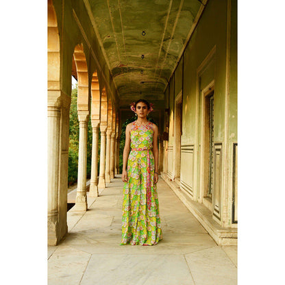 Swati Vijaivargie Chinar Jumpsuit with Belt (Set of 2)