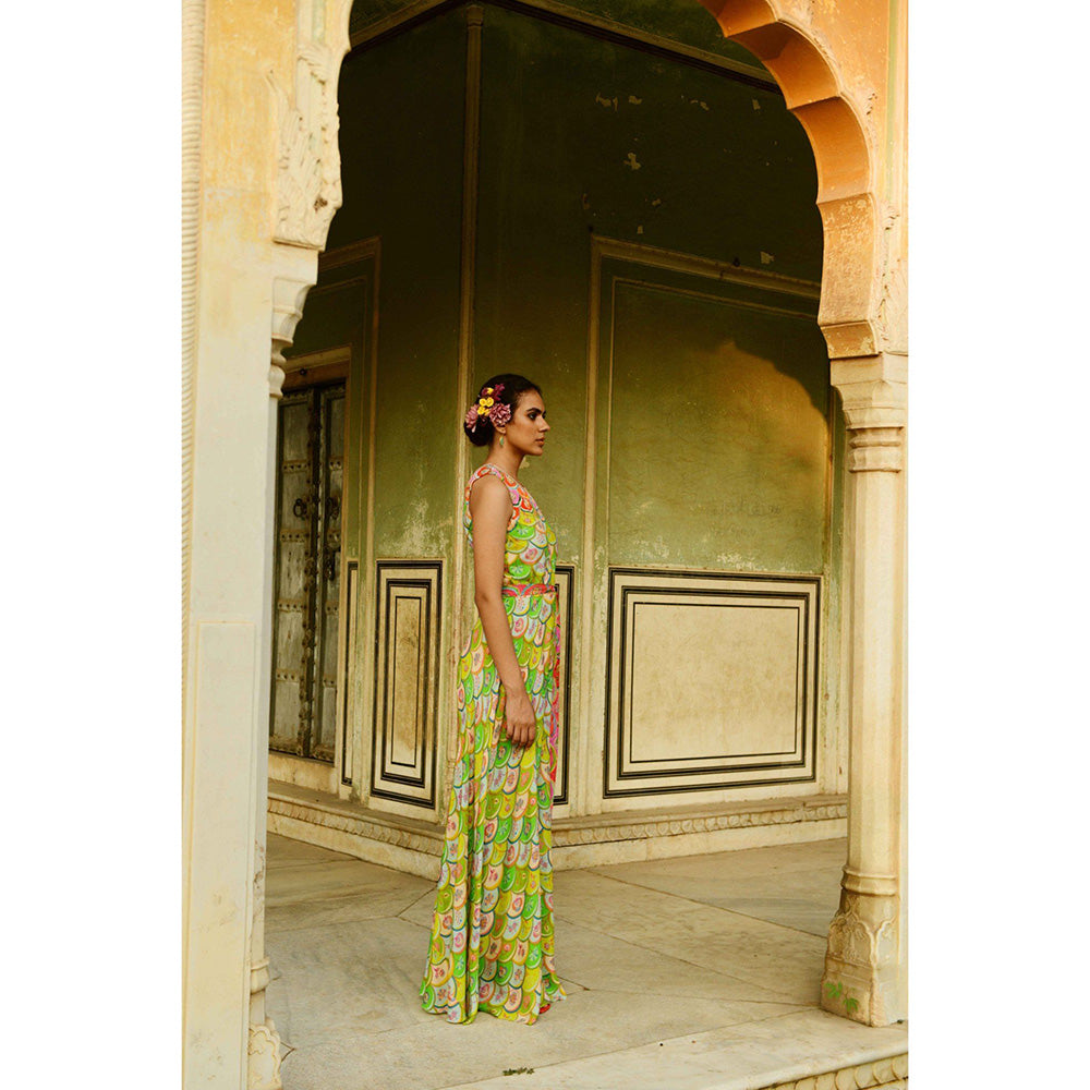 Swati Vijaivargie Chinar Jumpsuit with Belt (Set of 2)