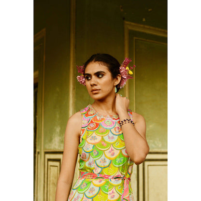 Swati Vijaivargie Chinar Jumpsuit with Belt (Set of 2)