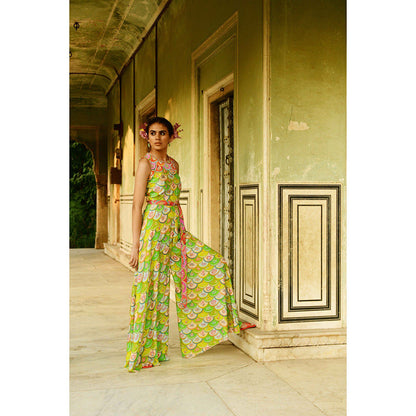 Swati Vijaivargie Chinar Jumpsuit with Belt (Set of 2)