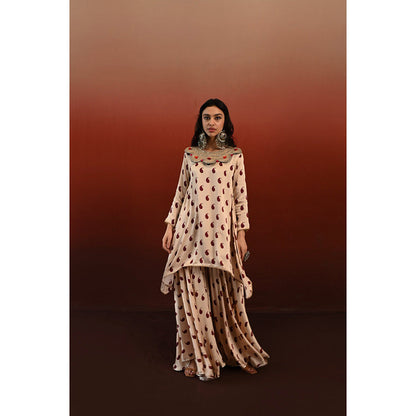 Swati Vijaivargie Paisley Sarika Kurta & Sharara (Set of 2)