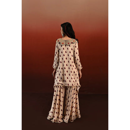 Swati Vijaivargie Paisley Sarika Kurta & Sharara (Set of 2)