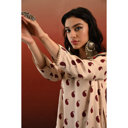 Swati Vijaivargie Paisley Sarika Kurta & Sharara (Set of 2)