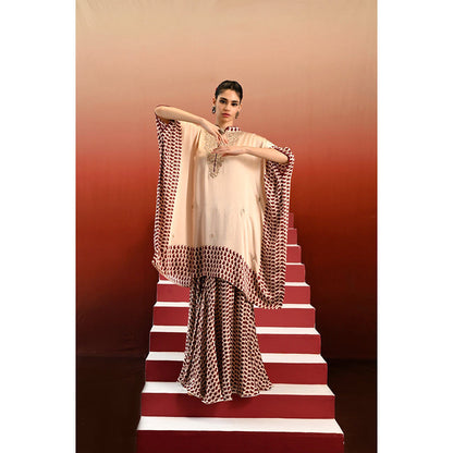 Swati Vijaivargie Paisley Pansy Kaftan Kurta & Sharara (Set of 2)