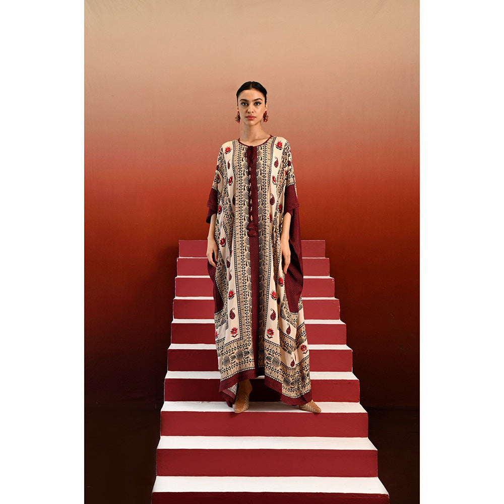 Swati Vijaivargie Paisley Ragini Kaftan Dress