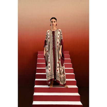 Swati Vijaivargie Paisley Ragini Kaftan Dress