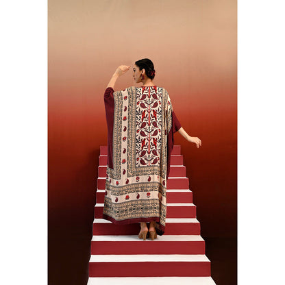 Swati Vijaivargie Paisley Ragini Kaftan Dress