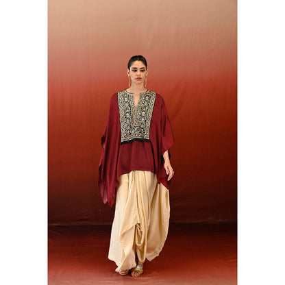 Swati Vijaivargie Printed Doorva Tunic & Skirt (Set of 2)