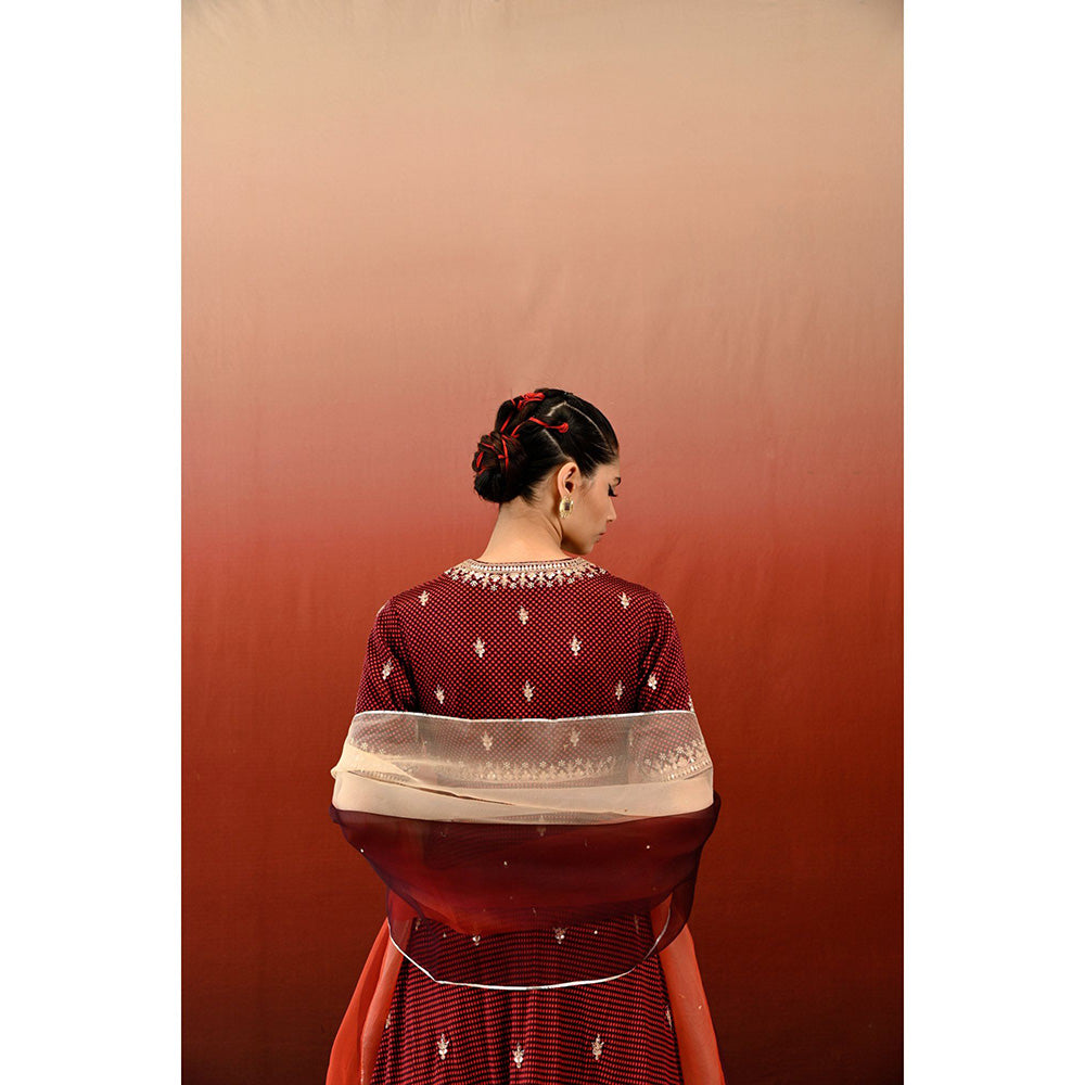 Swati Vijaivargie Printed Raat Rani Kurta & Sharara with Dupatta (Set of 3)