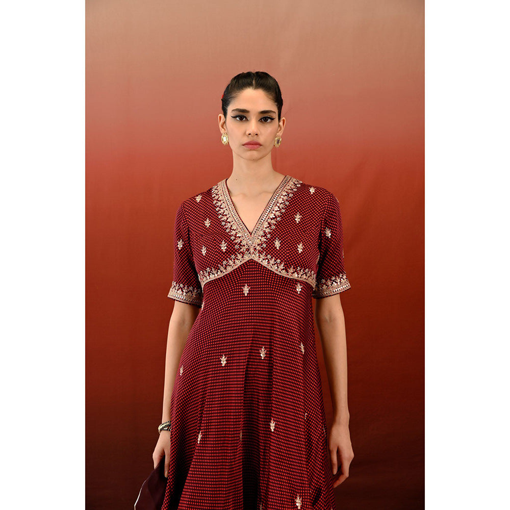 Swati Vijaivargie Printed Raat Rani Kurta & Sharara with Dupatta (Set of 3)