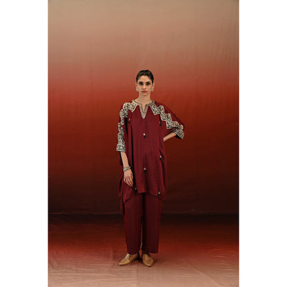 Swati Vijaivargie Printed Taal Kaftan Kurta & Pant (Set of 2)