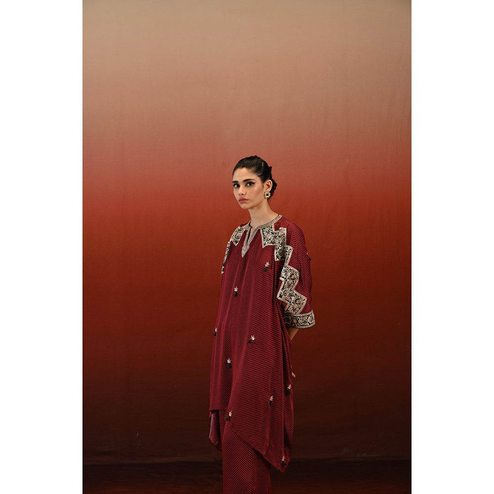 Swati Vijaivargie Printed Taal Kaftan Kurta & Pant (Set of 2)