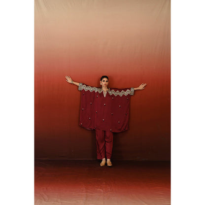 Swati Vijaivargie Printed Taal Kaftan Kurta & Pant (Set of 2)