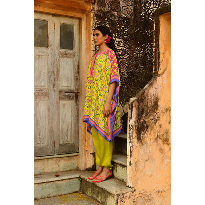 Swati Vijaivargie Ragini Kaftan & Pant (Set of 2)