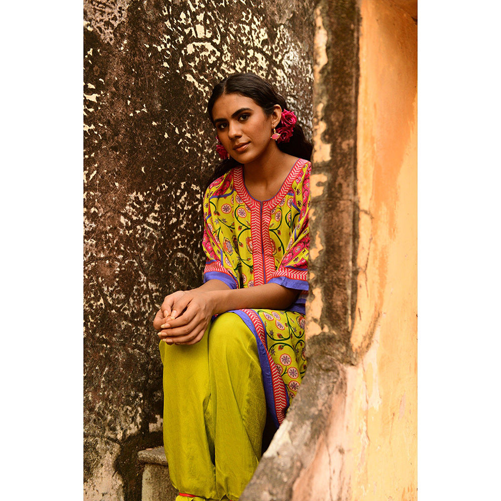 Swati Vijaivargie Ragini Kaftan & Pant (Set of 2)