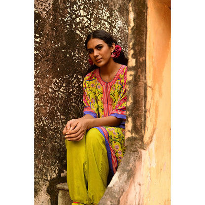 Swati Vijaivargie Ragini Kaftan & Pant (Set of 2)
