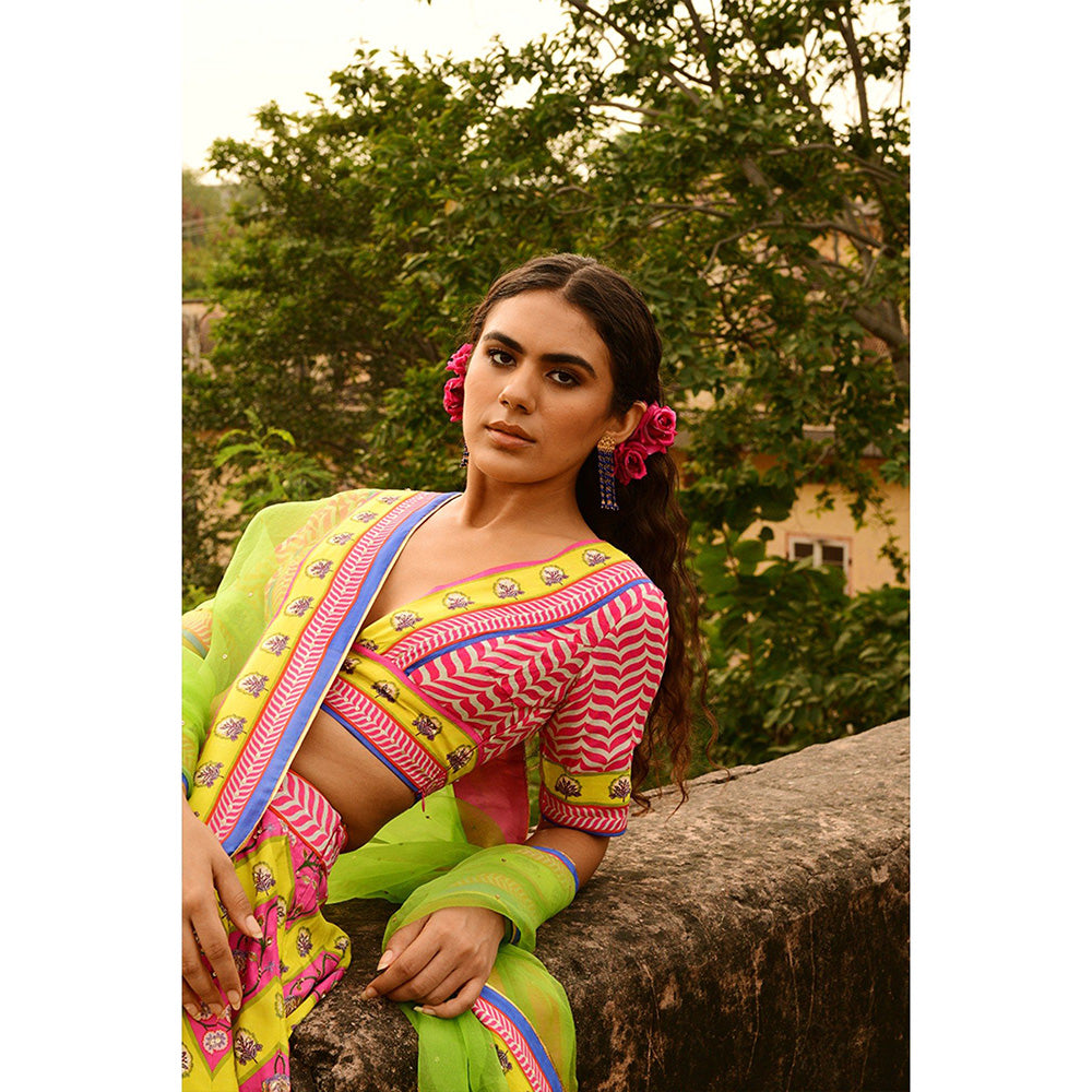 Swati Vijaivargie Vrinda Lehenga with Blouse & Dupatta (Set of 3)