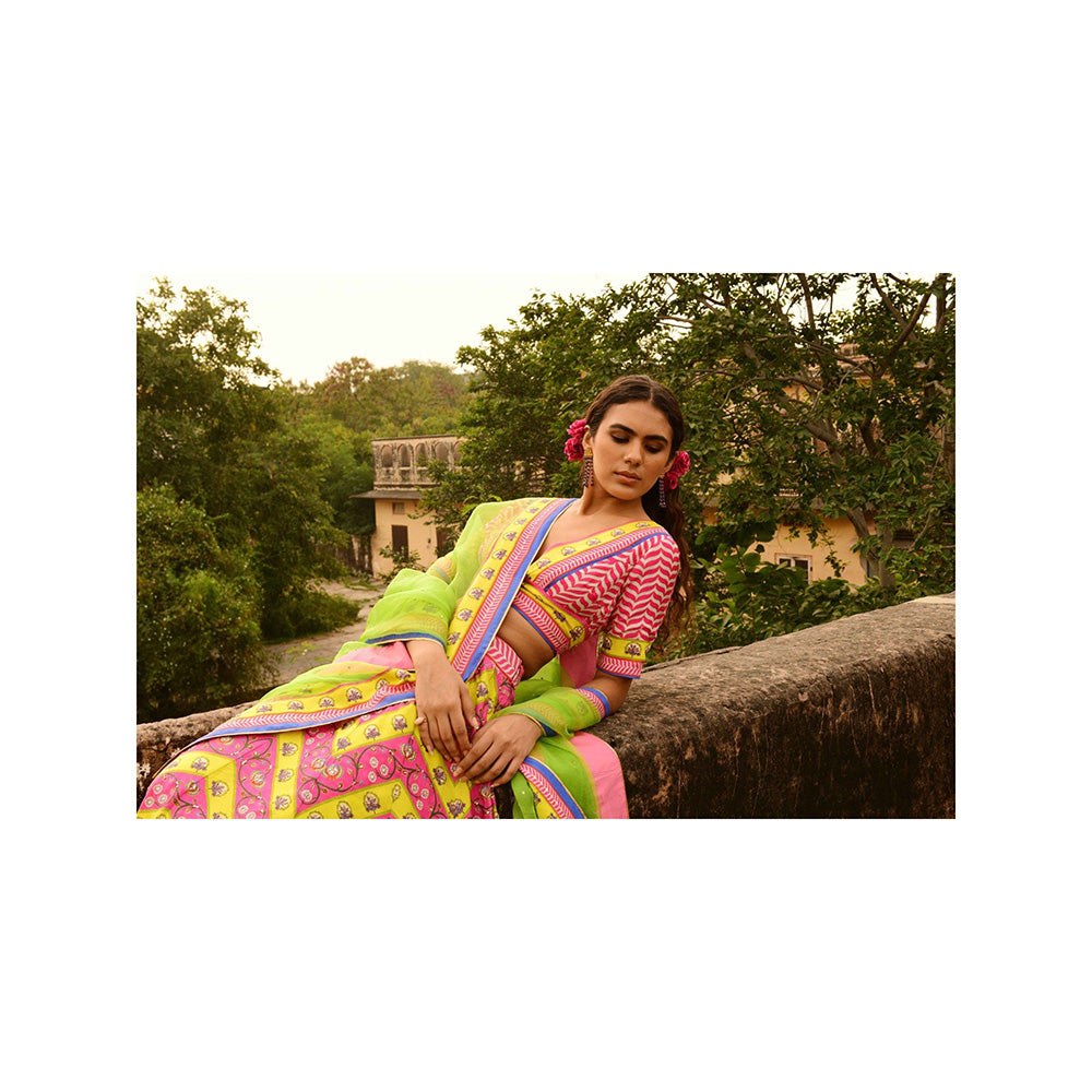 Swati Vijaivargie Vrinda Lehenga with Blouse & Dupatta (Set of 3)