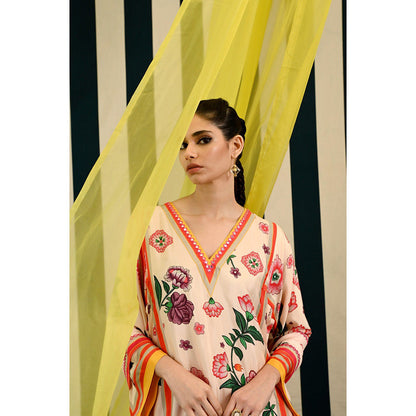 Swati Vijaivargie Gulmohar Jhumki Kurta with Pant (Set of 2)