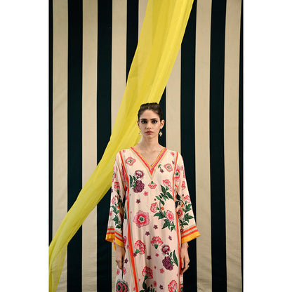 Swati Vijaivargie Gulmohar Jhumki Kurta with Pant (Set of 2)