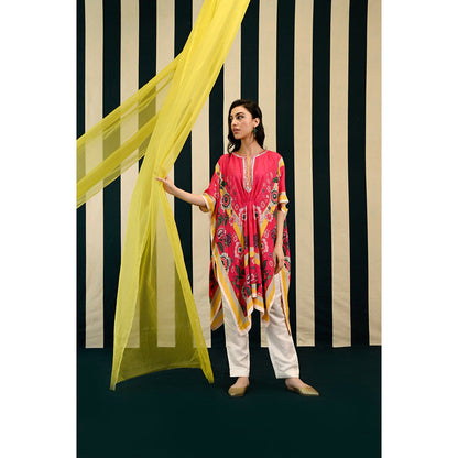 Swati Vijaivargie Gulmohar Rasika Kaftan & Pant (Set of 2)