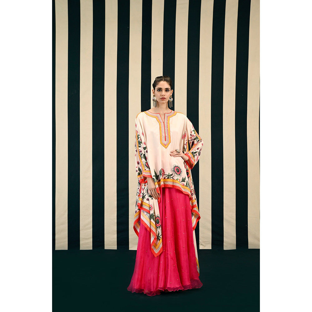 Swati Vijaivargie Gulmohar Rani Tunic with Palazzo (Set of 2)