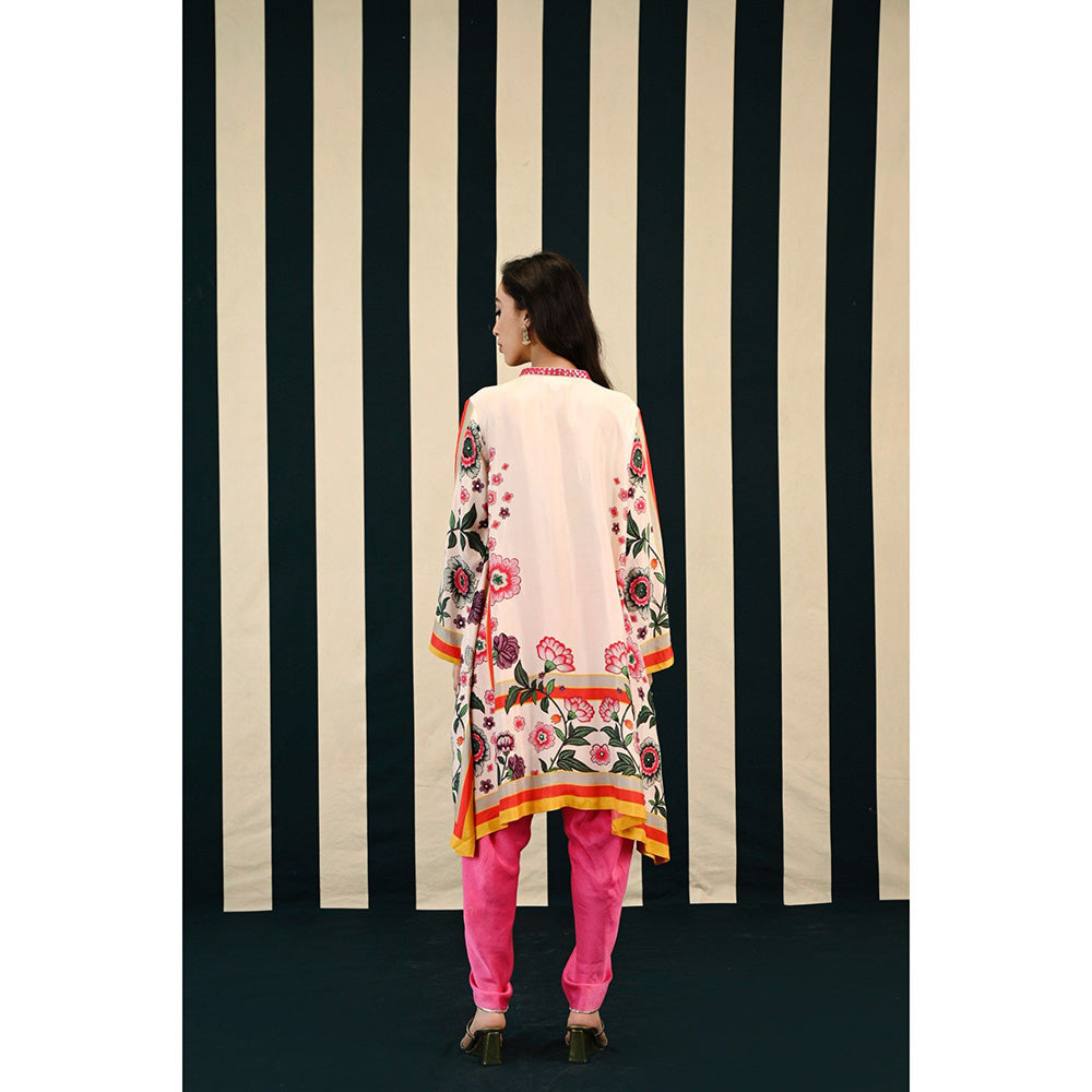 Swati Vijaivargie Gulmahar Svara Kurta & Dhoti (Set of 2)