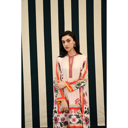 Swati Vijaivargie Gulmahar Svara Kurta & Dhoti (Set of 2)