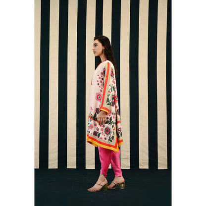 Swati Vijaivargie Gulmahar Svara Kurta & Dhoti (Set of 2)