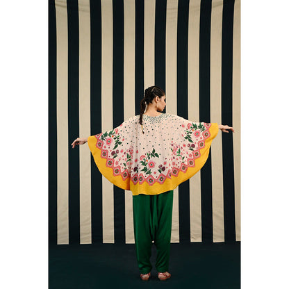 Swati Vijaivargie Gulmohar Moksha Round Kaftan Tunic & Dhoti (Set of 2)