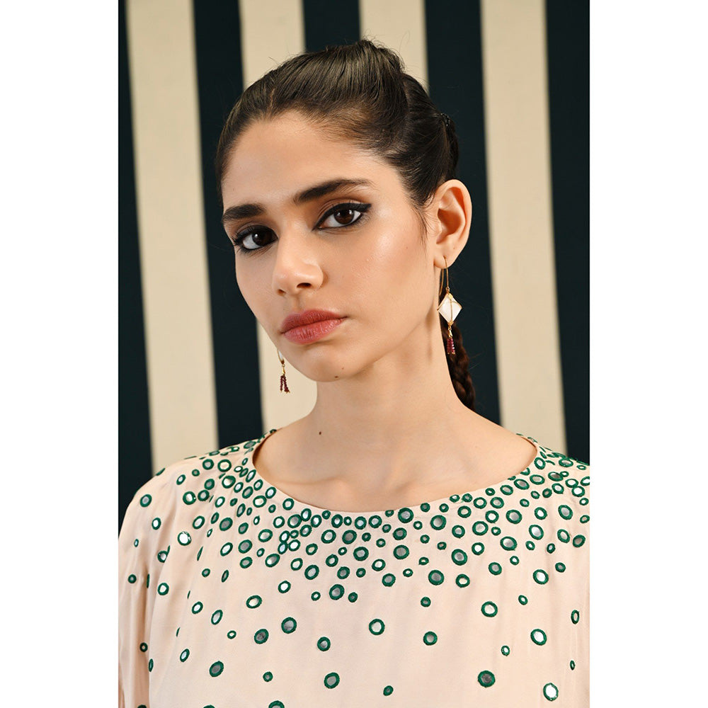 Swati Vijaivargie Gulmohar Moksha Round Kaftan Tunic & Dhoti (Set of 2)