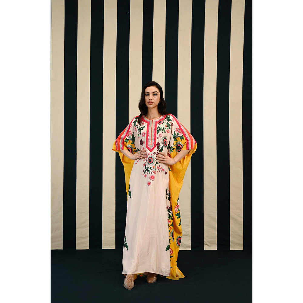 Swati Vijaivargie Gulmohar Kavya Kaftan Dress