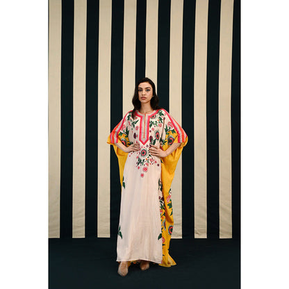 Swati Vijaivargie Gulmohar Kavya Kaftan Dress