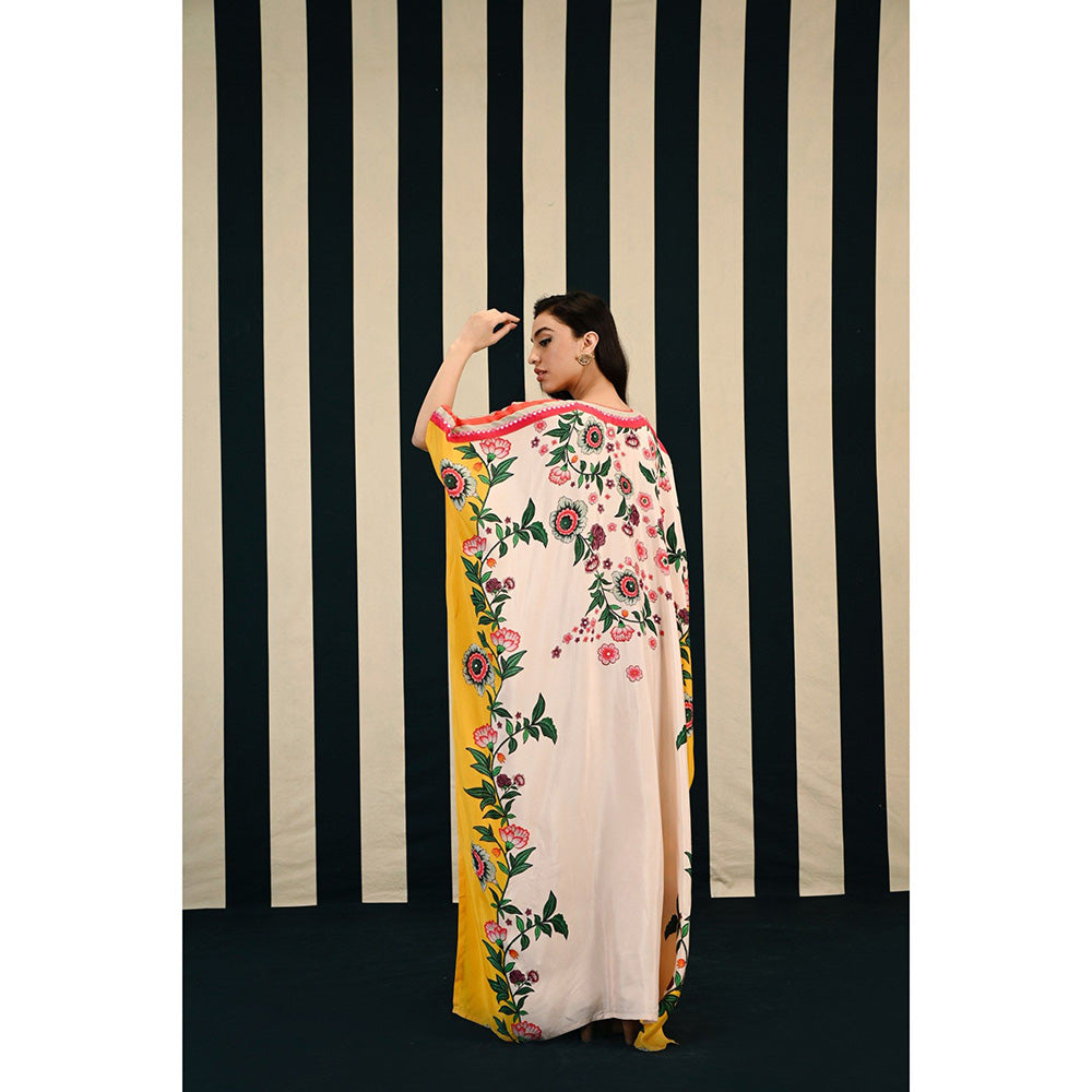Swati Vijaivargie Gulmohar Kavya Kaftan Dress